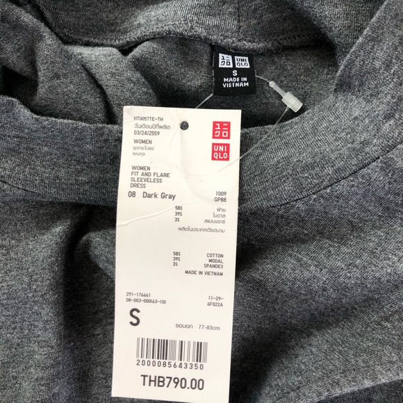 Uniqlo Gray Dress size S - Picture 3 of 4